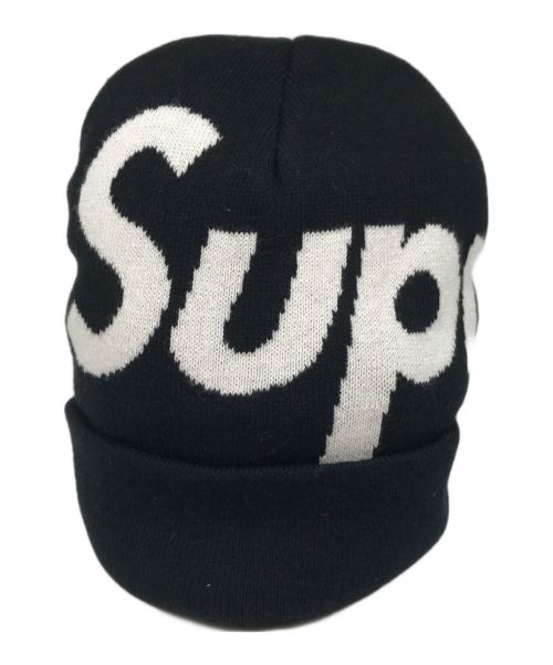 SUPREME（シュプリーム）SUPREME (シュプリーム) Big Logo Beanie ブラックの古着・服飾アイテム