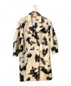 Ameriアメリ）の古着「UND SHADOW FLOWER WOOL COAT」｜アイボリー