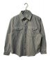 B.BALLSY（ボールジーブラザーズ）の古着「Pinstripe Loose Spring Military Shirts」｜グレー