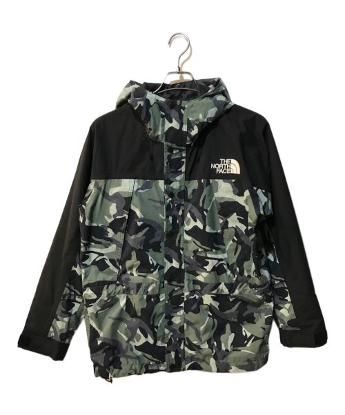 THE NORTH FACE（ザ ノース フェイス）THE NORTH FACE (ザ ノース フェイス) Novelty Mountain Light Jacket ブラック×グリーン サイズ:Sの古着・服飾アイテム