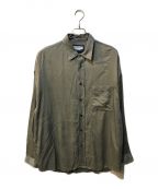 MAISON SPECIALメゾンスペシャル）の古着「Prime-Over Silk Twill Shirt」｜グレー