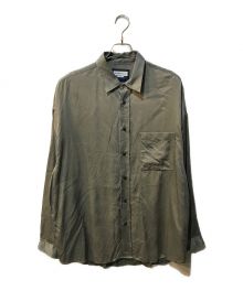 MAISON SPECIAL（メゾンスペシャル）の古着「Prime-Over Silk Twill Shirt」｜グレー