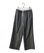 THE TOEザ トー）の古着「Battery stripe pants」｜ホワイト×ブラック