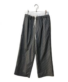 THE TOE（ザ トー）の古着「Battery stripe pants」｜ホワイト×ブラック