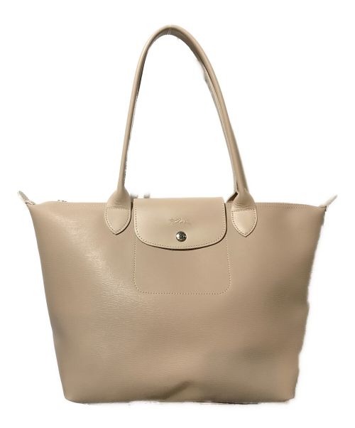 LONGCHAMP（ロンシャン）LONGCHAMP (ロンシャン) ル プリアージュ シティトートバッグ ベージュの古着・服飾アイテム