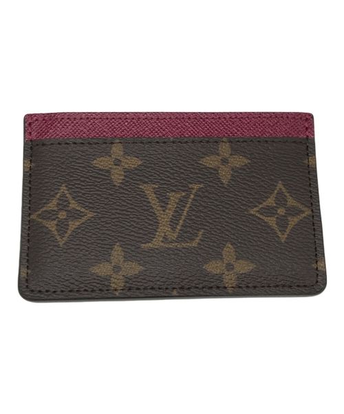 LOUIS VUITTON（ルイ ヴィトン）LOUIS VUITTON (ルイ ヴィトン) ポルト カルト・サーンプル ブラウン×ピンクの古着・服飾アイテム