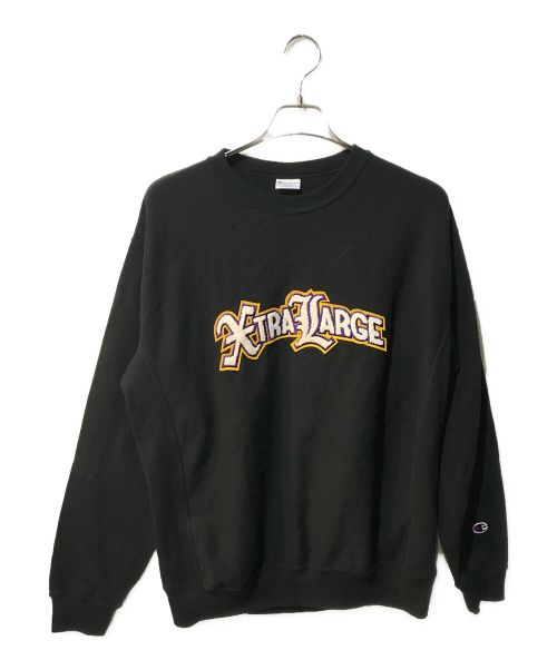 Champion（チャンピオン）Champion (チャンピオン) X-LARGE (エクストララージ) REVERSE WEAVE CREWNECK SWEAT ブラック サイズ:Mの古着・服飾アイテム