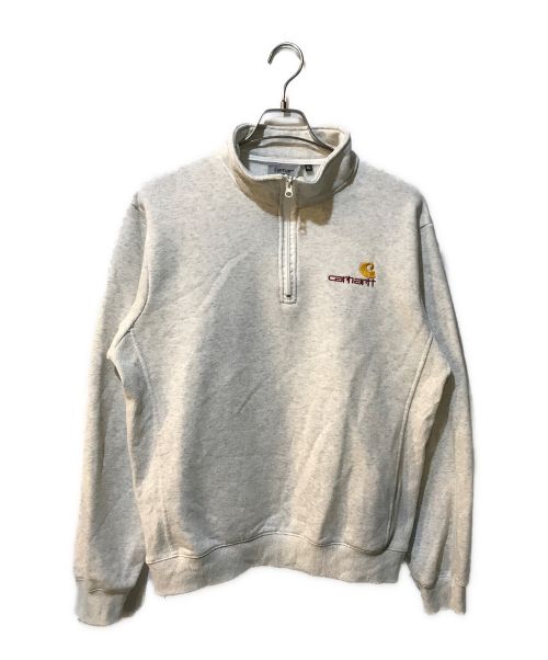 CarHartt（カーハート）CarHartt (カーハート) ハーフジップスウェット グレー サイズ:XLの古着・服飾アイテム