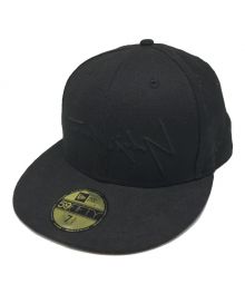 New Era×YOHJI YAMAMOTO（ニューエラ×ヨウジヤマモト）の古着「シグネチャーロゴキャップ」｜ブラック