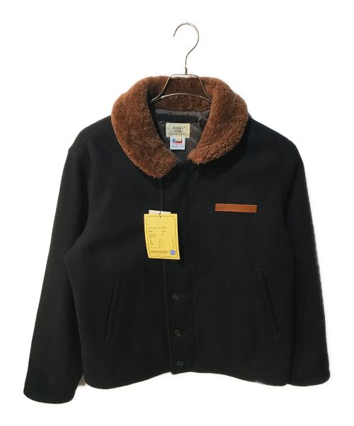 AVIREX（アヴィレックス）AVIREX (アヴィレックス) MELTON N-1デッキジャケット ブラック サイズ:2XL 未使用品の古着・服飾アイテム