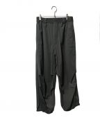 MAISON SPECIALメゾンスペシャル）の古着「High Tension Snow Wide Pants」｜オリーブ