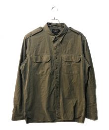 RRL（ダブルアールエル）の古着「サファリシャツ」｜カーキ