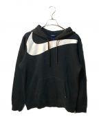 NIKEナイキ）の古着「NIKE FLEECE HYBRID PO HOODIE」｜ブラック