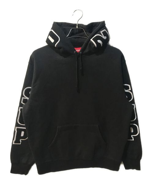 SUPREME（シュプリーム）SUPREME (シュプリーム) Team Chenille Hooded ブラック サイズ:Mの古着・服飾アイテム