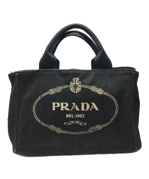 PRADA（プラダ）PRADA (プラダ) カナパ ミニトートバッグ ブラックの古着・服飾アイテム