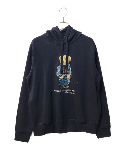 POLO RALPH LAUREN（ポロ・ラルフローレン）POLO RALPH LAUREN (ポロ・ラルフローレン) ポロベアプリントパーカー ネイビー サイズ:M 未使用品の古着・服飾アイテム