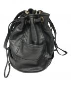 beautiful peopleビューティフルピープル）の古着「RIDERS MINI DRAWSTRING BAG」｜ブラック