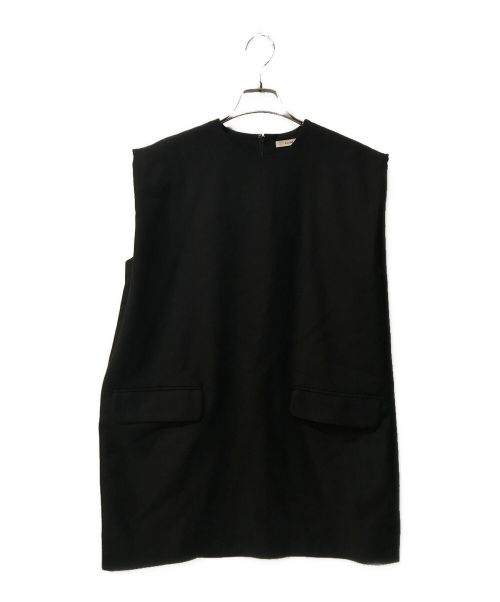 CLANE（クラネ）CLANE (クラネ) SLEEVELESS LONG COCOON TOPS ブラック サイズ:1の古着・服飾アイテム