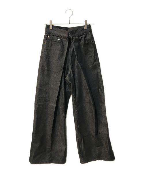 JOHN LAWRENCE SULLIVAN（ジョン ローレンス サリバン）JOHN LAWRENCE SULLIVAN (ジョン ローレンス サリバン) Washed denim super wide pants ブラック サイズ:Sの古着・服飾アイテム