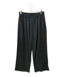 MAISON SPECIAL（メゾンスペシャル）の古着「Omega Rib Pin Tuck Wide Pants」｜ブラック