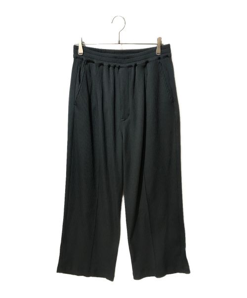 MAISON SPECIAL（メゾンスペシャル）MAISON SPECIAL (メゾンスペシャル) Omega Rib Pin Tuck Wide Pants ブラック サイズ:2の古着・服飾アイテム