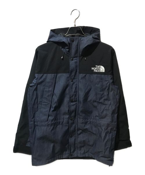 THE NORTH FACE（ザ ノース フェイス）THE NORTH FACE (ザ ノース フェイス) マウンテンライトデニムジャケット ブラック×ネイビー サイズ:Mの古着・服飾アイテム