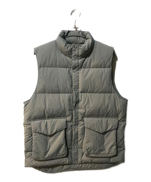 Snow peak（スノーピーク）Snow peak (スノーピーク) URBAN RESEARCH DOORS (アーバンリサーチ ドアーズ) R/N Ripstop Down Vest グレー サイズ:Lの古着・服飾アイテム