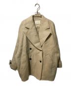 Lourenローレン）の古着「shaggy double coat」｜ベージュ