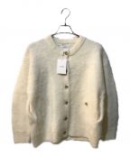 CLANEクラネ）の古着「MOHAIR LOOSE KNIT CARDIGAN」｜ホワイト