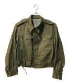 British Armyブリティッシュ アーミー）の古着「GREEN DENIM BATTLE DRESS JACKET」｜ブラック