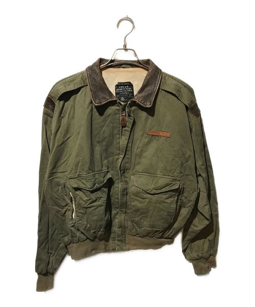 AVIREX（アヴィレックス）AVIREX (アヴィレックス) A-2ジャケット カーキ サイズ:Lの古着・服飾アイテム