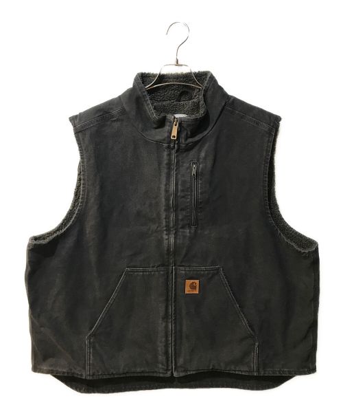 CarHartt（カーハート）CarHartt (カーハート) ダック地ワークベスト グレー サイズ:２XLの古着・服飾アイテム