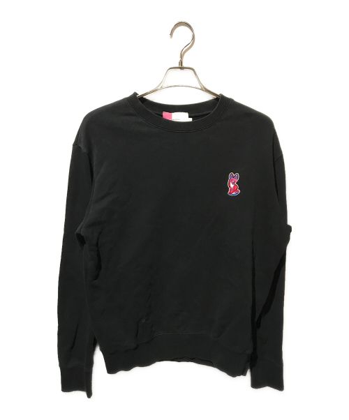 maison kitsune（メゾンキツネ）maison kitsune (メゾンキツネ) SWEAT SHIRT ACIDE FOX PATCH ブラック サイズ:Mの古着・服飾アイテム