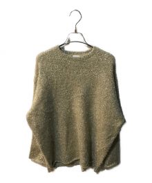 MANOF（マノフ）の古着「SHAGGY LAME KNIT TOPS」｜ベージュ