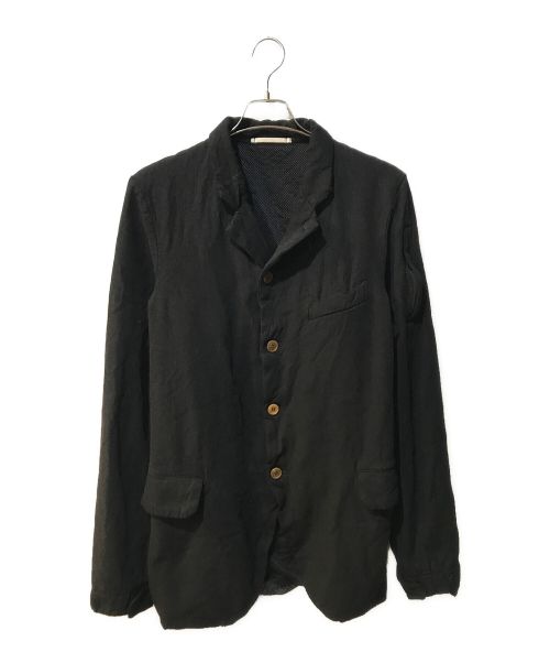 COMME des GARCONS HOMME PLUS（コムデギャルソンオムプリュス）COMME des GARCONS HOMME PLUS (コムデギャルソンオムプリュス) 裏地メッシュ テーラードジャケット ブラック サイズ:Mの古着・服飾アイテム