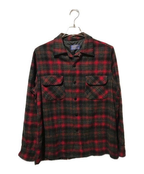 PENDLETON（ペンドルトン）PENDLETON (ペンドルトン) ウールチェックシャツ レッド サイズ:Mの古着・服飾アイテム