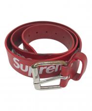 SUPREME (シュプリーム) repeat leather belt レッド