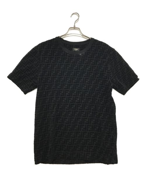 FENDI（フェンディ）FENDI (フェンディ) ブラックピケ Tシャツ ブラック サイズ:Sの古着・服飾アイテム