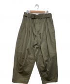 TIGHTBOOTH PRODUCTIONタイトブースプロダクション）の古着「HERRINGBONE BALLOON PANTS」｜オリーブ