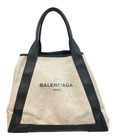 [中古]BALENCIAGA(バレンシアガ)のレディース バッグ ネイビーカバス M トートバッグ