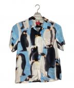 SUPREMEシュプリーム）の古着「Penguin Rayon S/S Shirt」｜ブルー