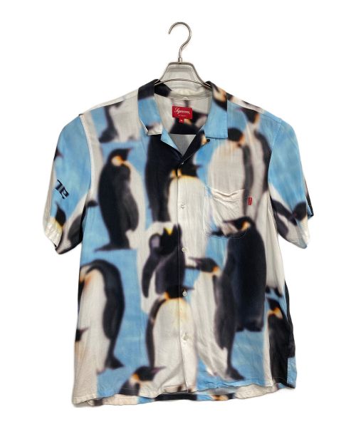 SUPREME（シュプリーム）SUPREME (シュプリーム) Penguin Rayon S/S Shirt ブルー サイズ:XLの古着・服飾アイテム