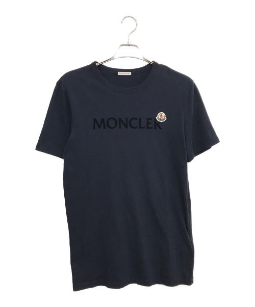 MONCLER（モンクレール）MONCLER (モンクレール) ロゴTシャツ ネイビー サイズ:Mの古着・服飾アイテム