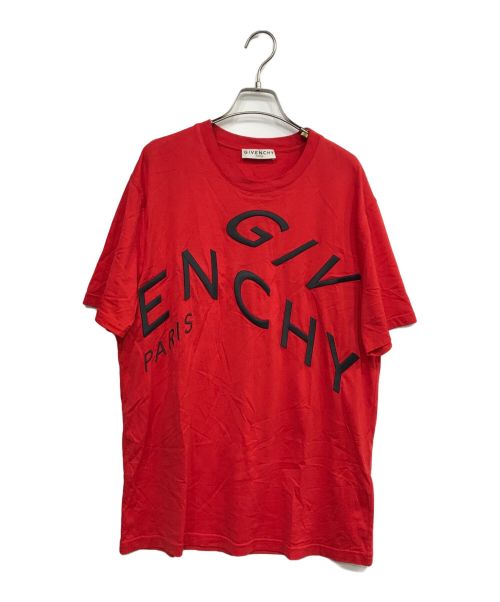 GIVENCHY（ジバンシィ）GIVENCHY (ジバンシィ) フロント刺繍カットソー レッド サイズ:XLの古着・服飾アイテム