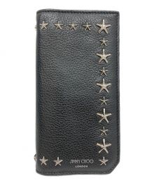 JIMMY CHOO（ジミーチュウ）の古着「スタッズ長財布」｜ブラック