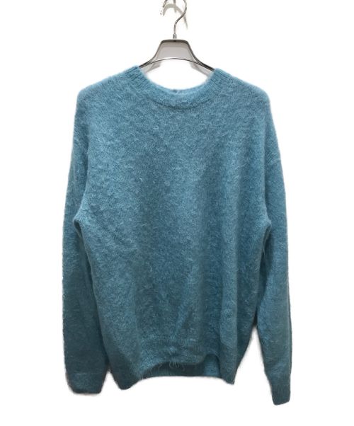 AURALEE（オーラリー）AURALEE (オーラリー) BRUSHED SUPER KID MOHAIR KNIT P/O ブルー サイズ:４の古着・服飾アイテム