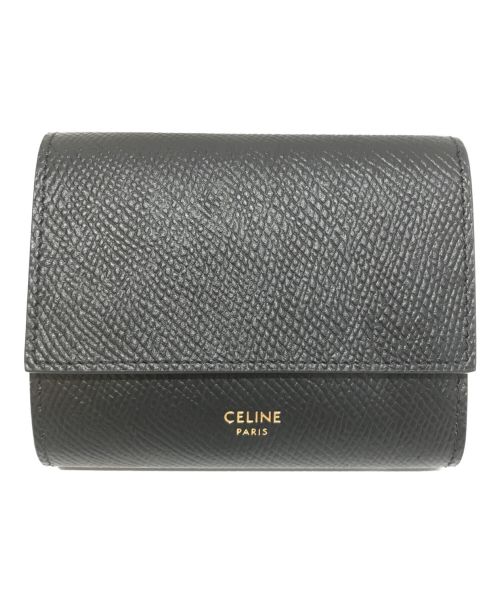 CELINE（セリーヌ）CELINE (セリーヌ) スモールトリフォードウォレット ブラックの古着・服飾アイテム