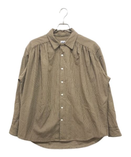 AiE（エーアイイー）AiE (エーアイイー) チェックシャツ ベージュ サイズ:Mの古着・服飾アイテム