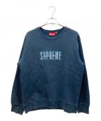 SUPREMEシュプリーム）の古着「WORLD FAMOUS CREWNECK」｜ネイビー