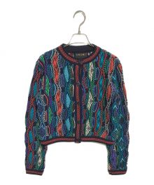 Coogi（クージー）の古着「3Dニットカーディガン」｜マルチカラー